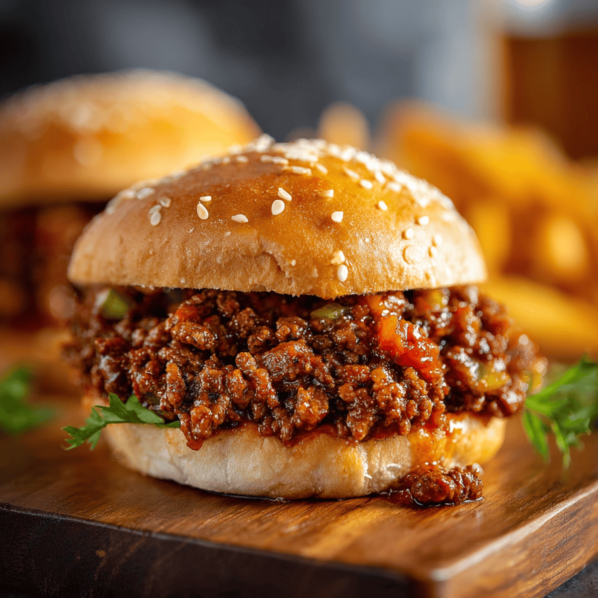 Classic Sloppy Joe recipe featuring tender ground beef and tangy sauce on soft buns 