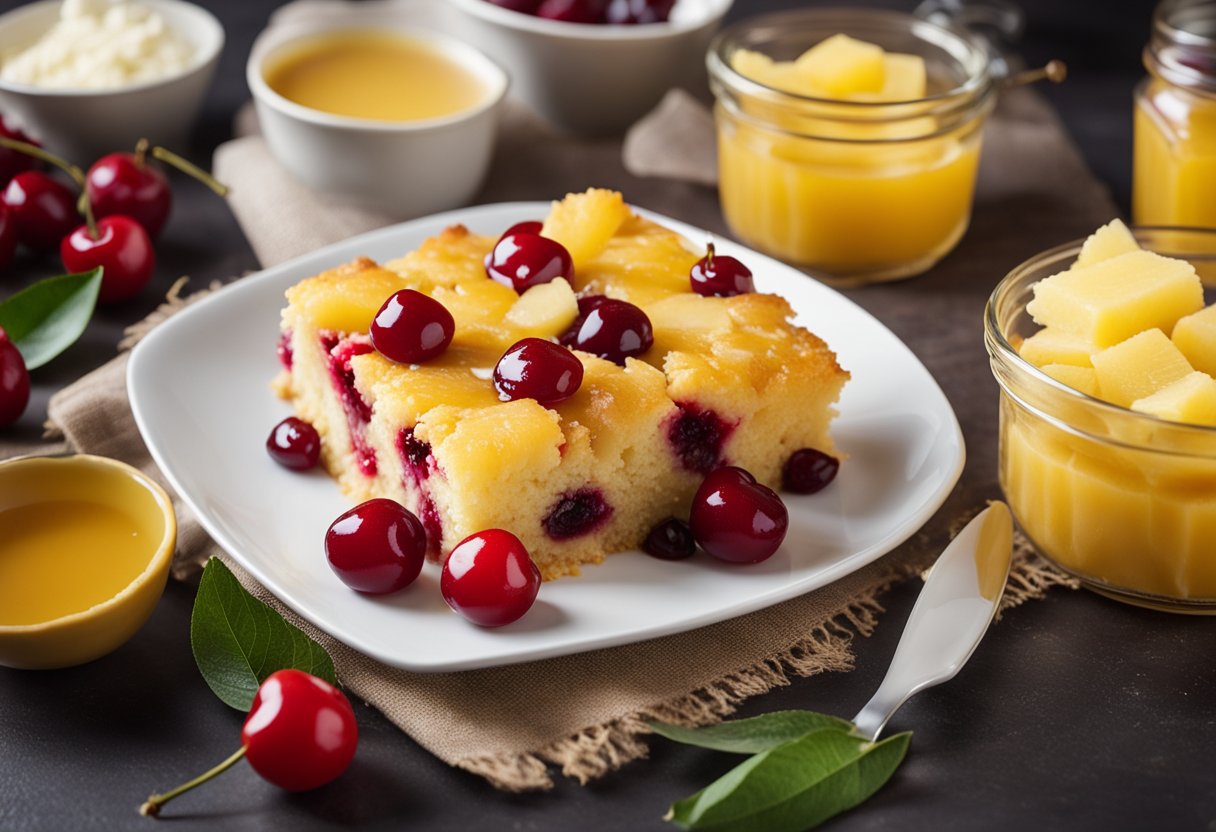 Cherry Pineapple Dump Cake Recipe