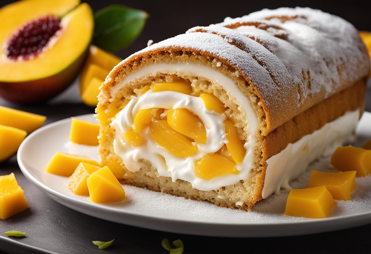 Mango Chantilly Swiss Roll