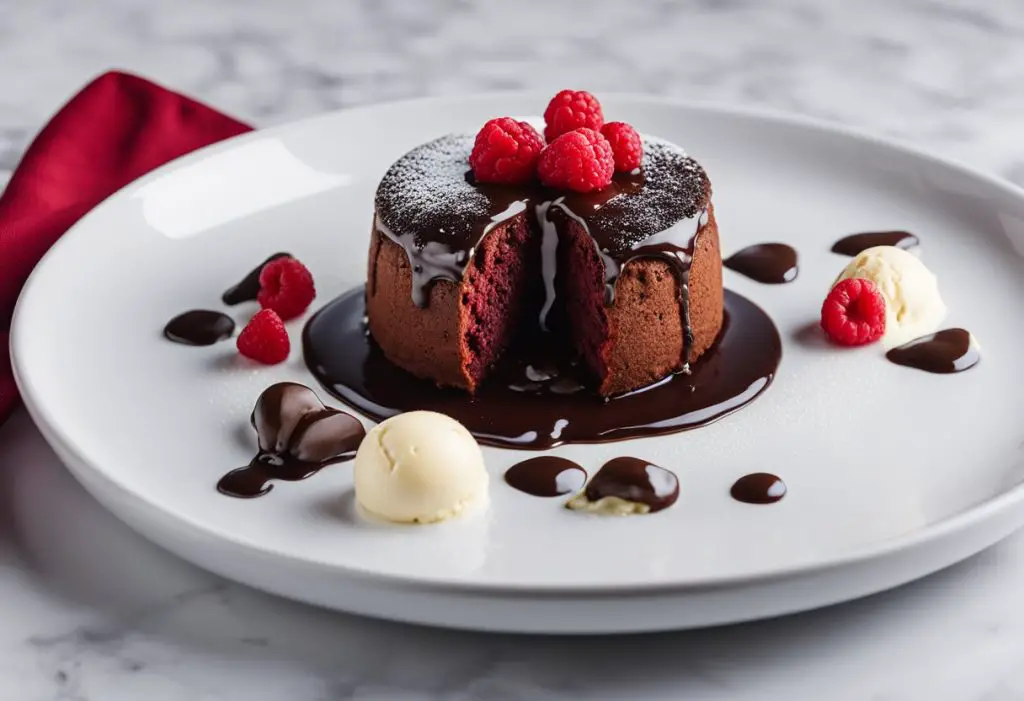 Red Velvet Molten Lava Cakes