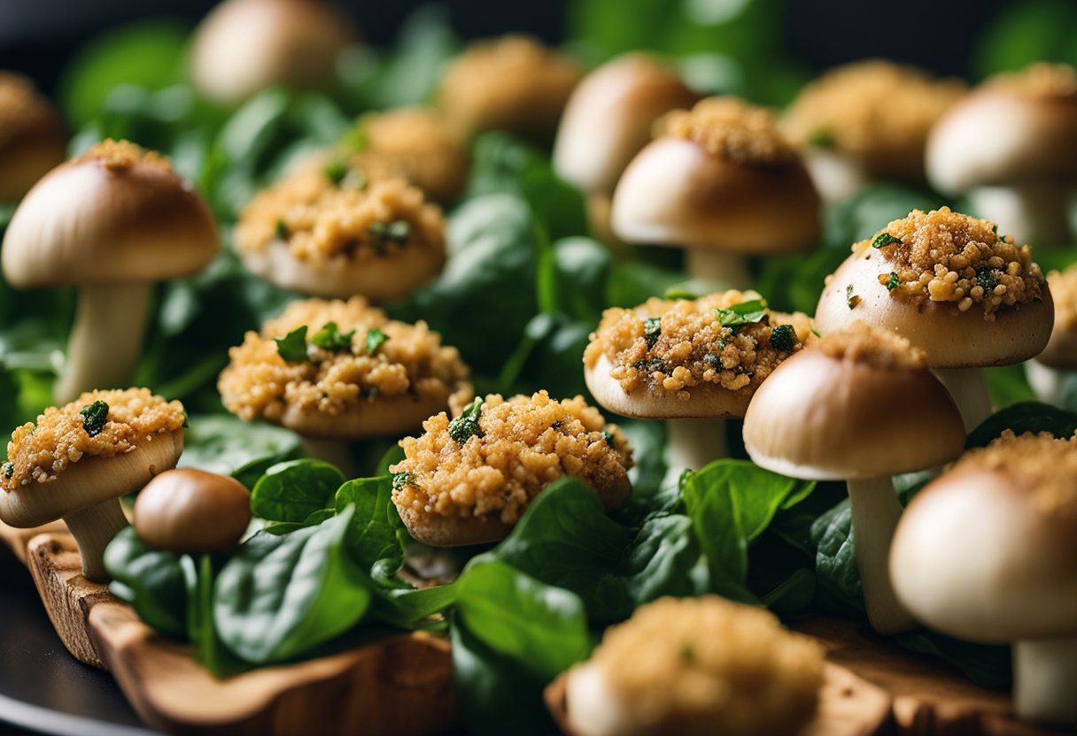 Spinach Stuffed Mushrooms