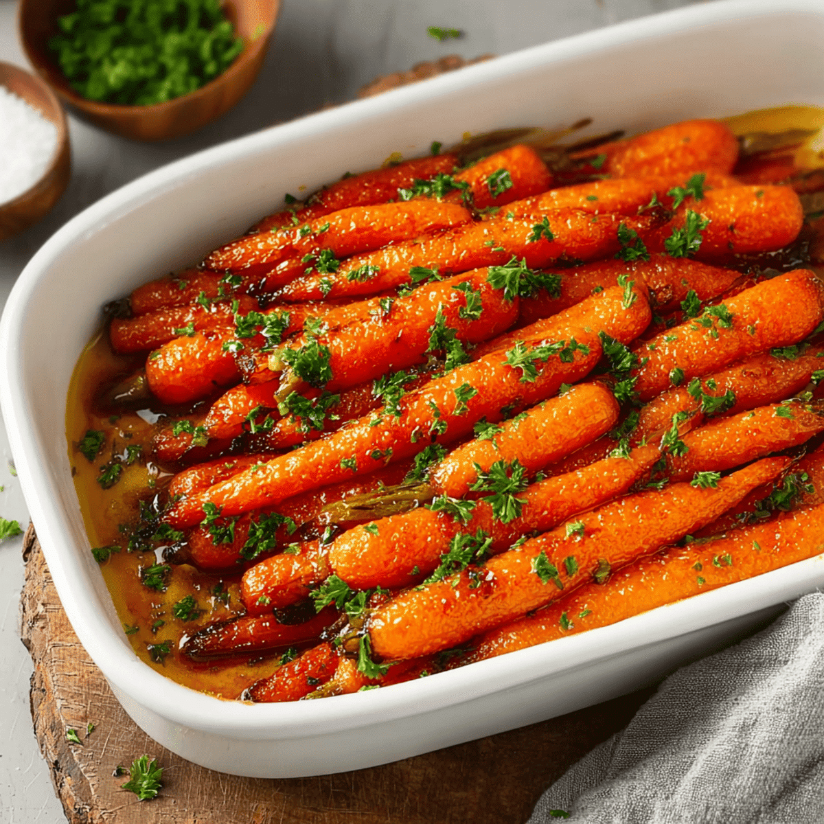 Delicious Buffalo Carrots with a rich, spicy sauce, ready to serve as a party side dish