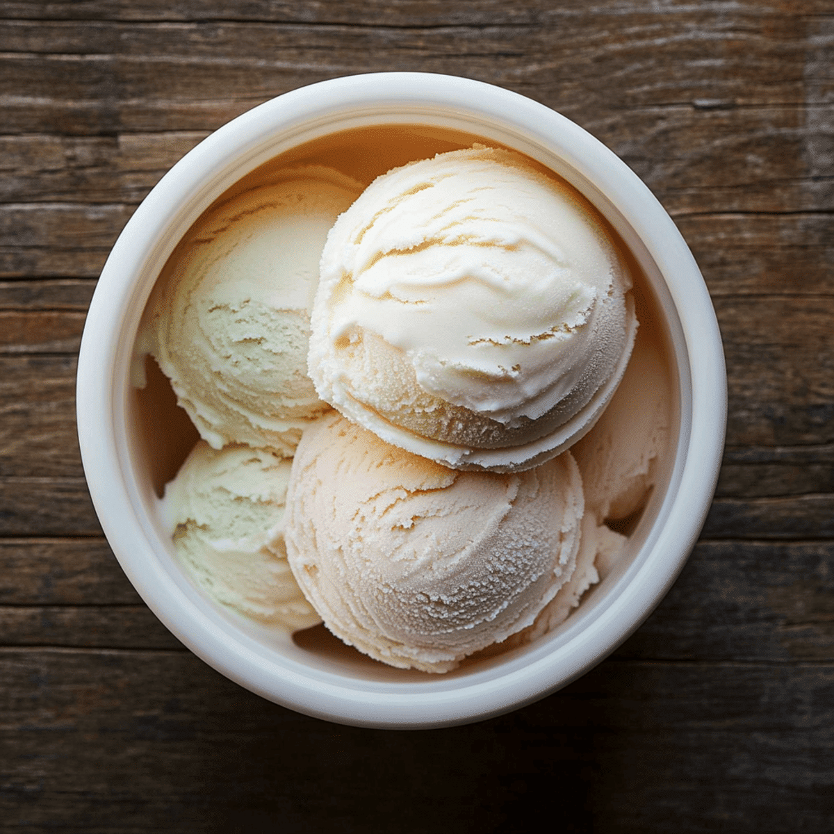 Dairy-free strawberry sorbet made with the Ninja Creami, styled in a white bowl with mint garnish