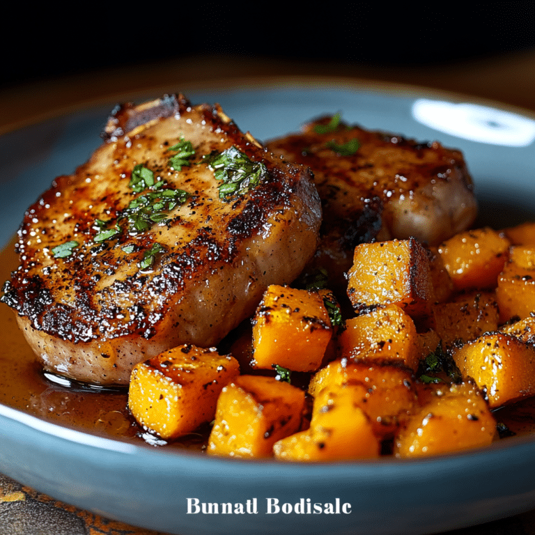 Maple Glazed Pork Chops with Roasted Butternut Squash Infinityrecipes
