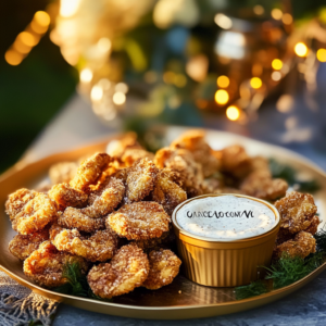 Fried Mushrooms with Ranch Dip

