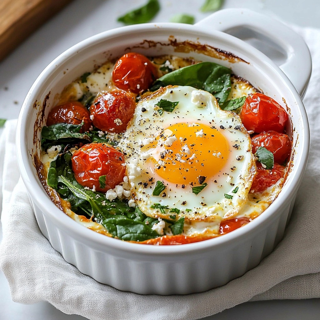 Baked Feta Eggs