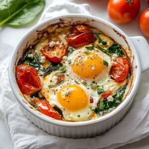 Baked Feta Eggs 
