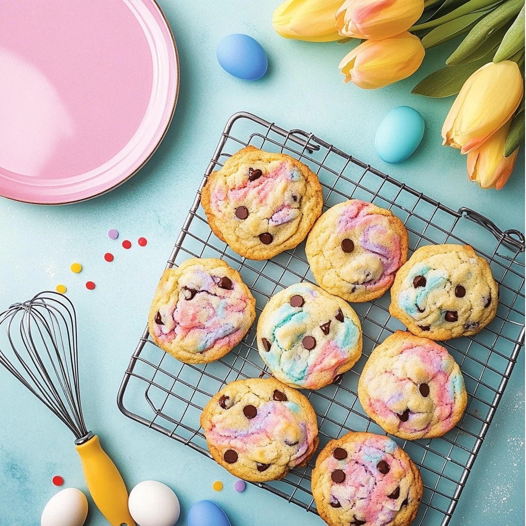 Easter Chocolate Chip Cookies