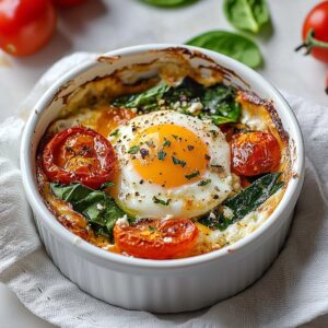 Baked Feta Eggs 