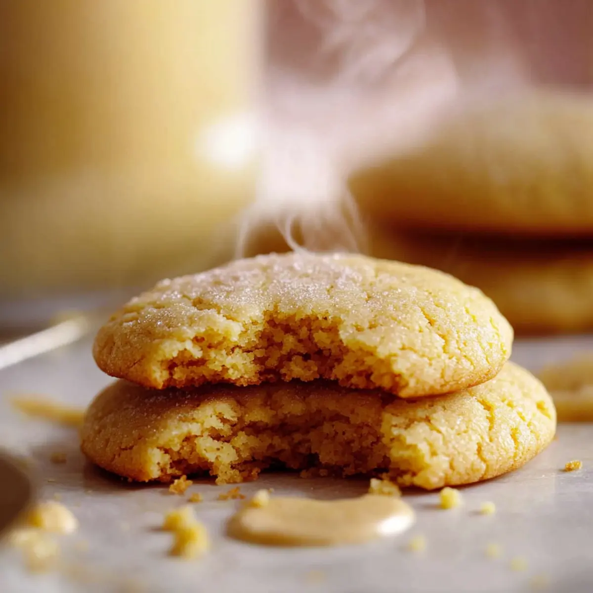 Honey Cornbread Cookies - Ingredients prepared