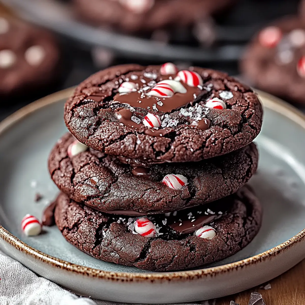 Irresistible Double Chocolate Peppermint Cookies - Ingredients prepared